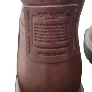 Coach Woman Brown Leather Boots